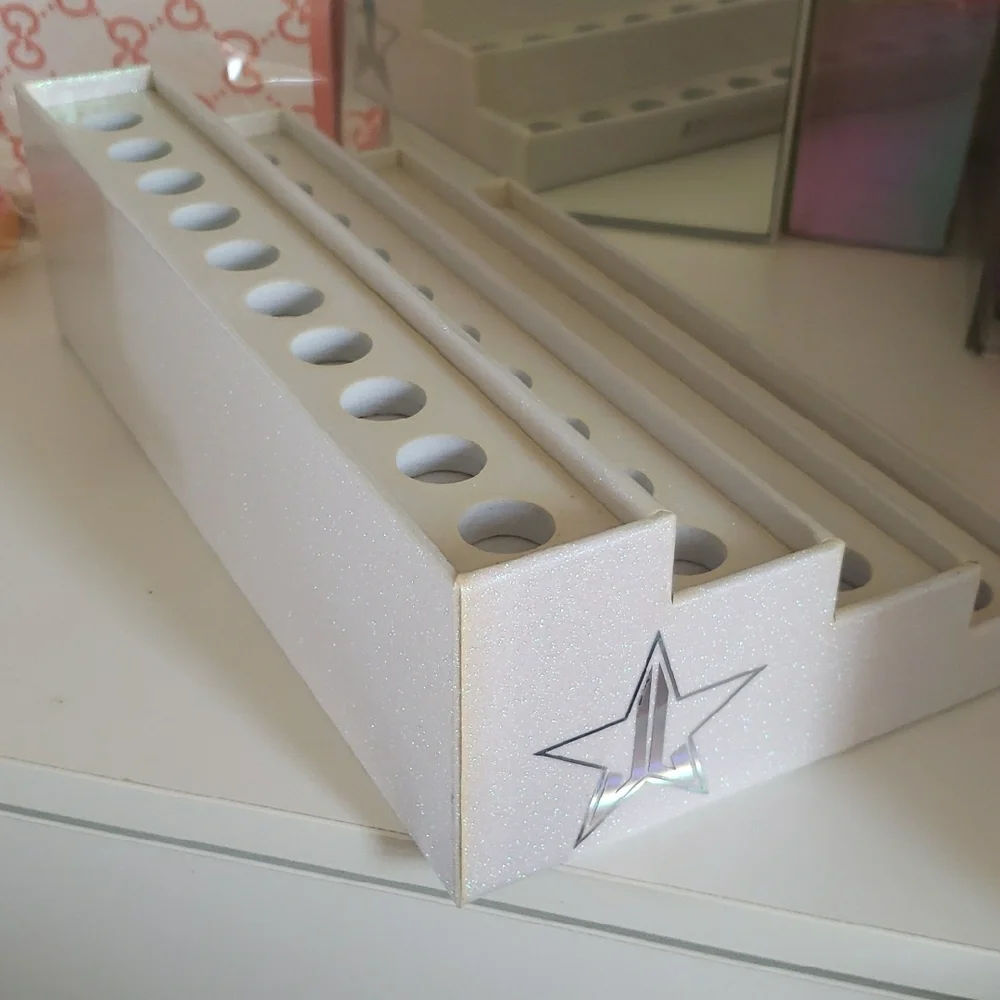 Jeffree Star Glitter White Makeup Organizer
